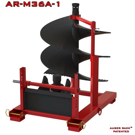 skid steer auger rack|auger drive size chart.